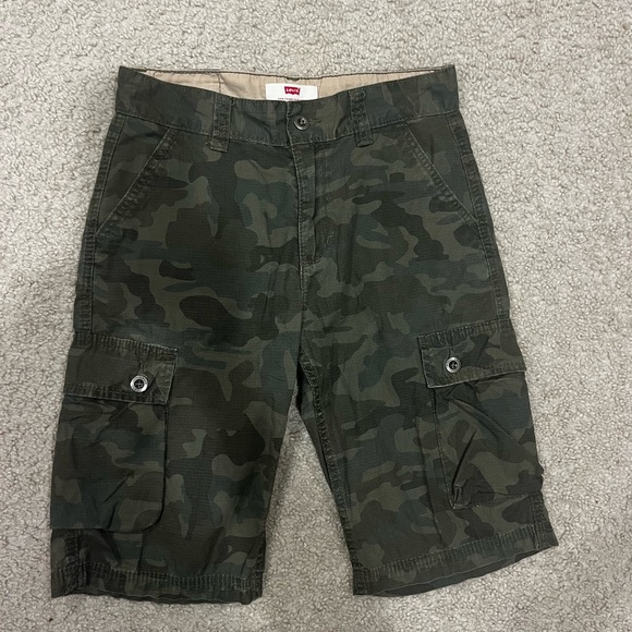 Levi's Other - Levi's Kid’s Green Camo Cargo Shorts